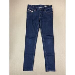 Diesel Jeans Womens 26x32 Blue Getlegg Slim Skinny Low Rise Stretch Denim